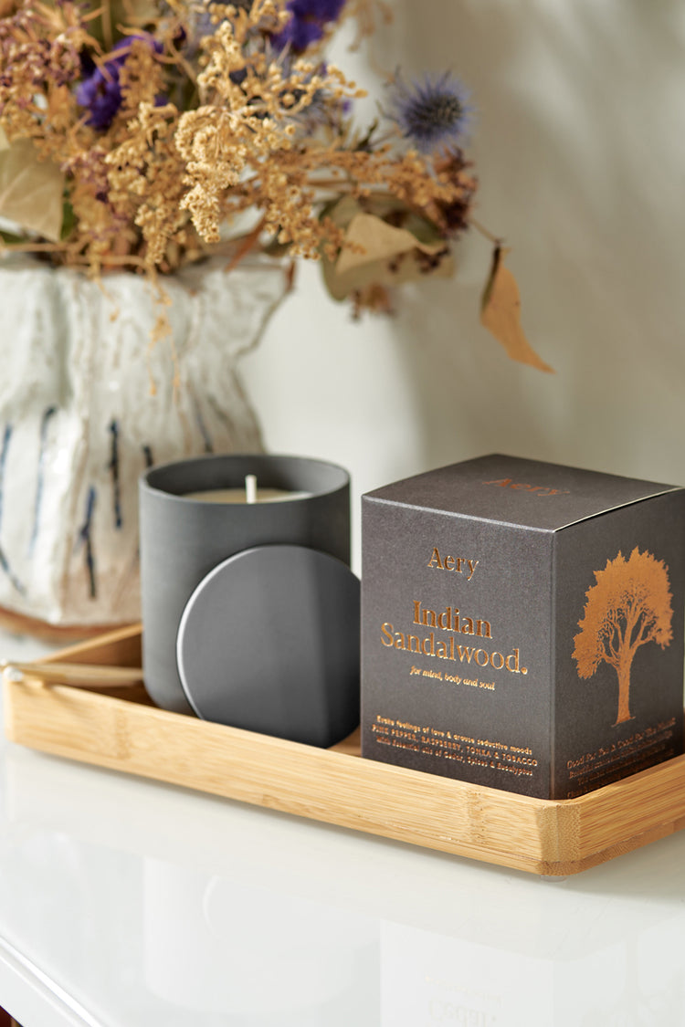 Aery Indian Sandalwood Scented Candle