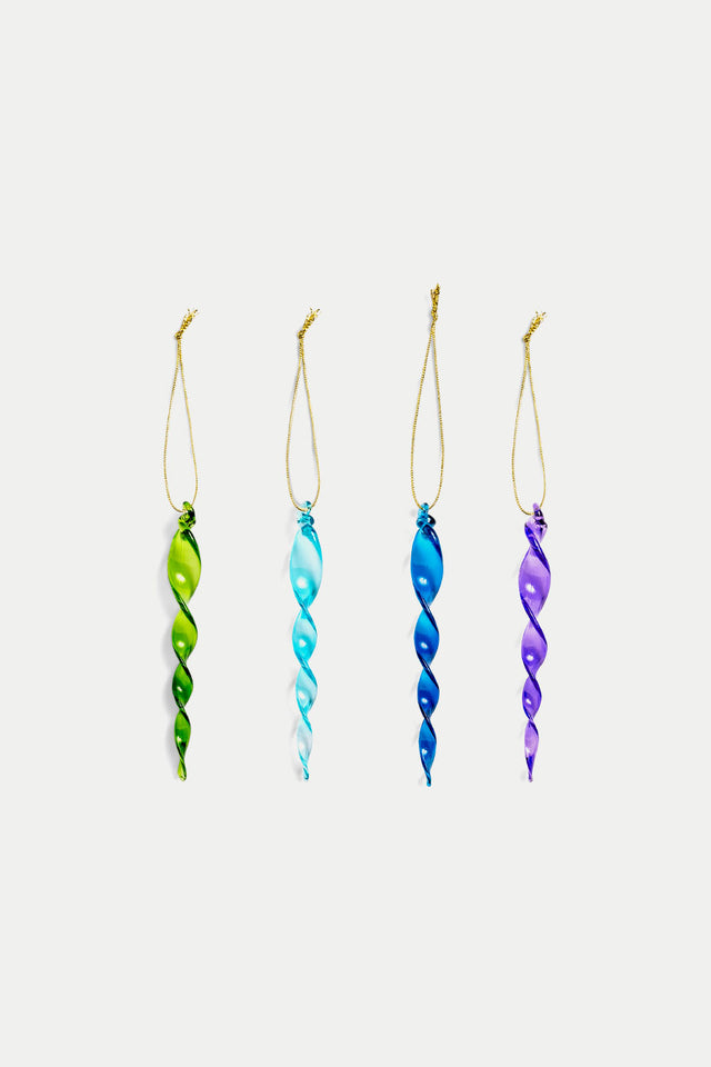 Klevering Arctic Icicle Ornament - Set of 4