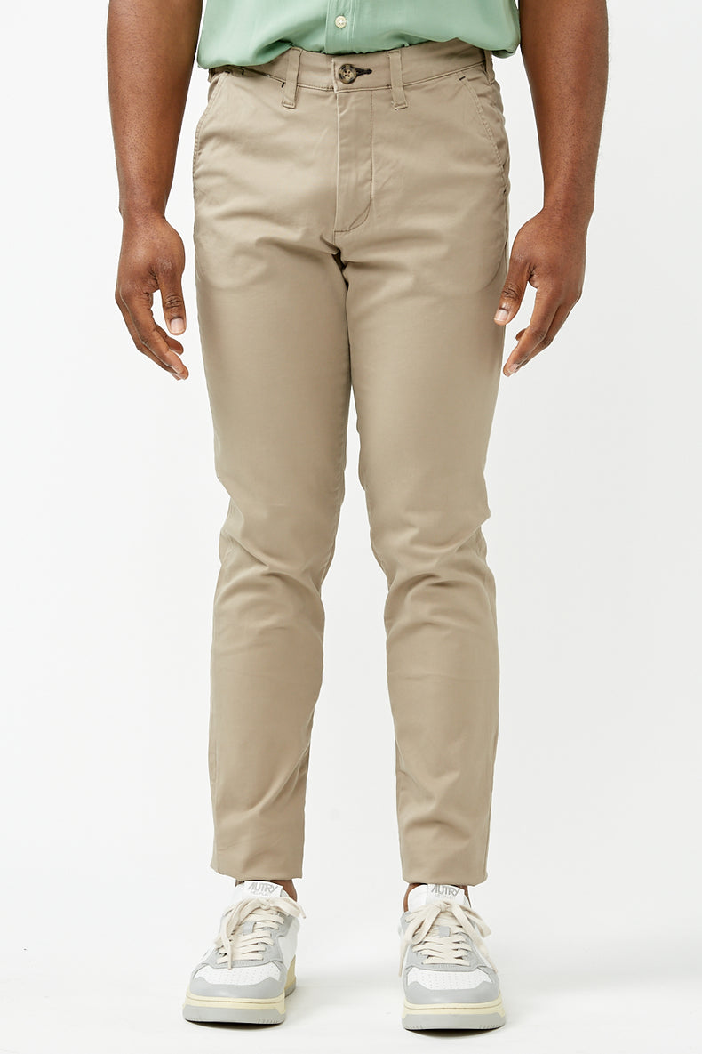 Selected Homme Greige Slim-Miles Flex Chino Pants
