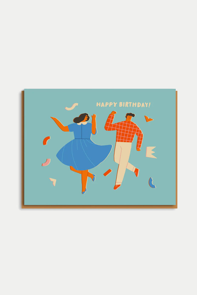 1973 Birthday Dancers Card