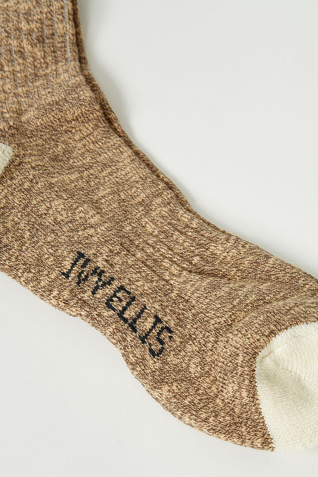 Ivy Ellis Sandwood Highland Coastline Slub Mens Socks