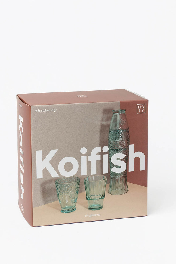 DOIY Mint Koifish Stackable Glasses