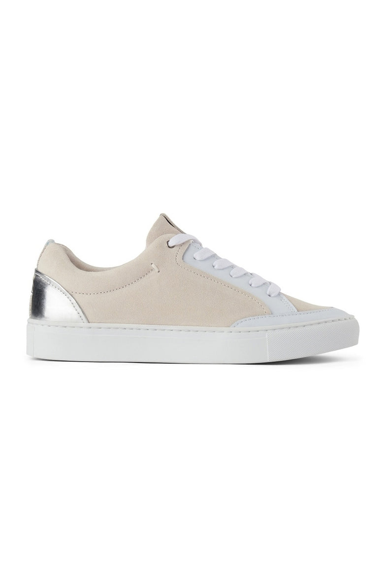 Shoe The Bear Nude Silver Palo Low Trainer