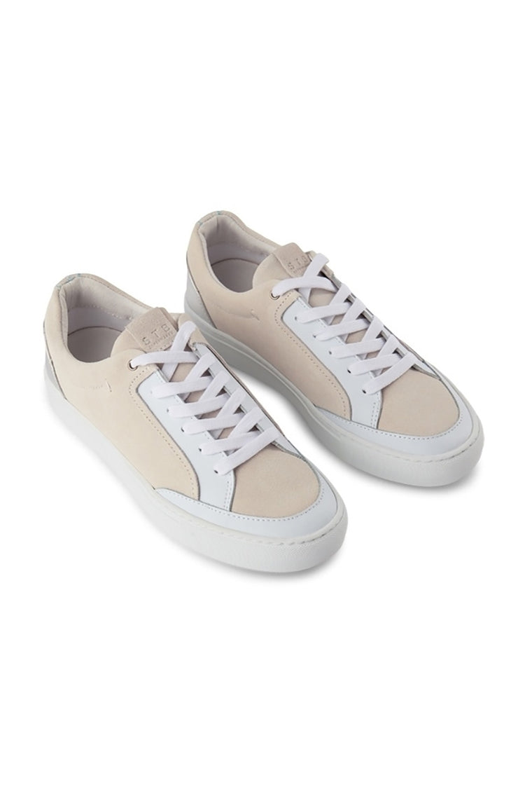 Shoe The Bear Nude Silver Palo Low Trainer