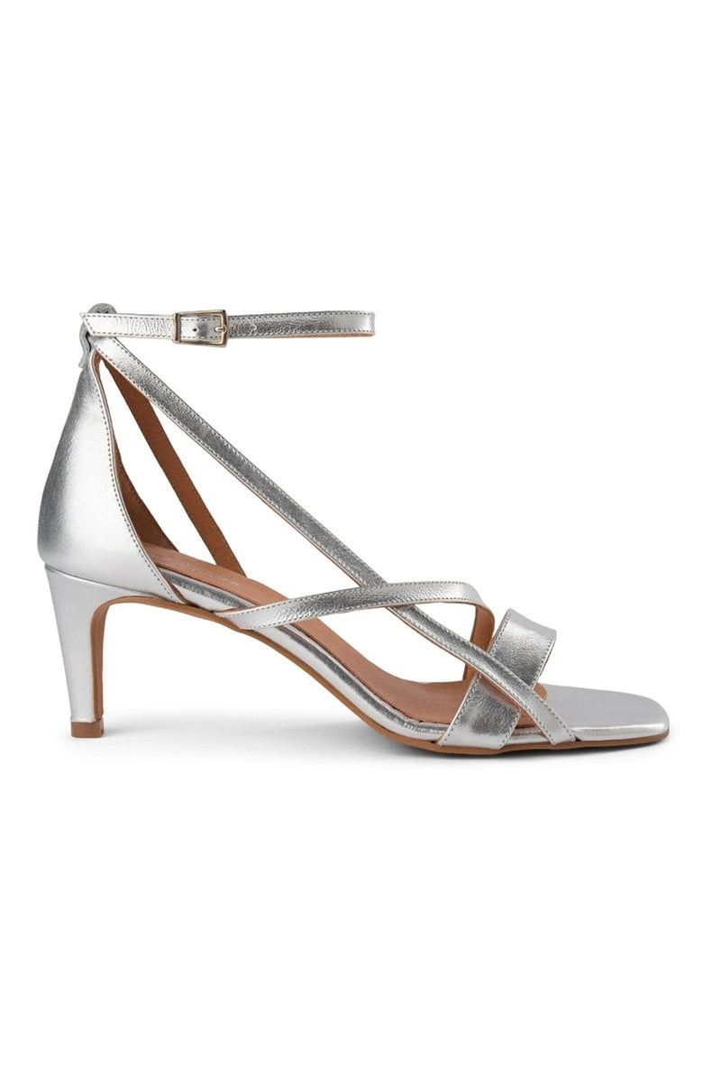 Shoe The Bear Silver Rosana Strap Sandal