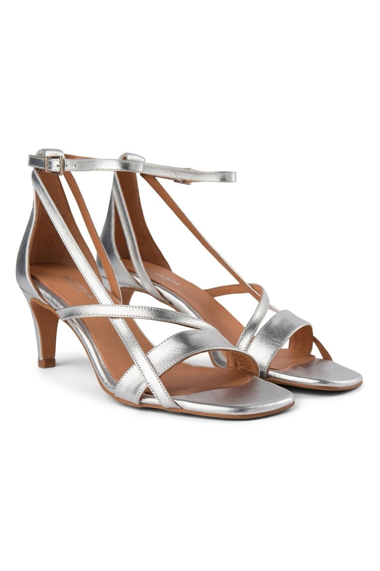 Shoe The Bear Silver Rosana Strap Sandal