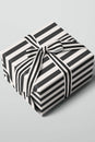 Black Stripe Gift Wrap