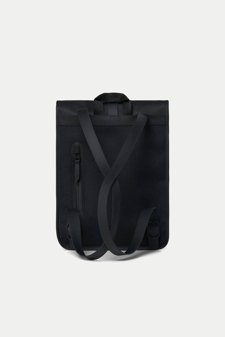 Black Roll Top Rucksack Mini