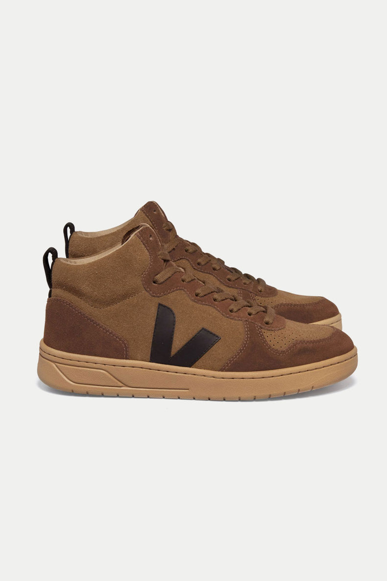 Brown Black V-15 Suede Trainers Mens