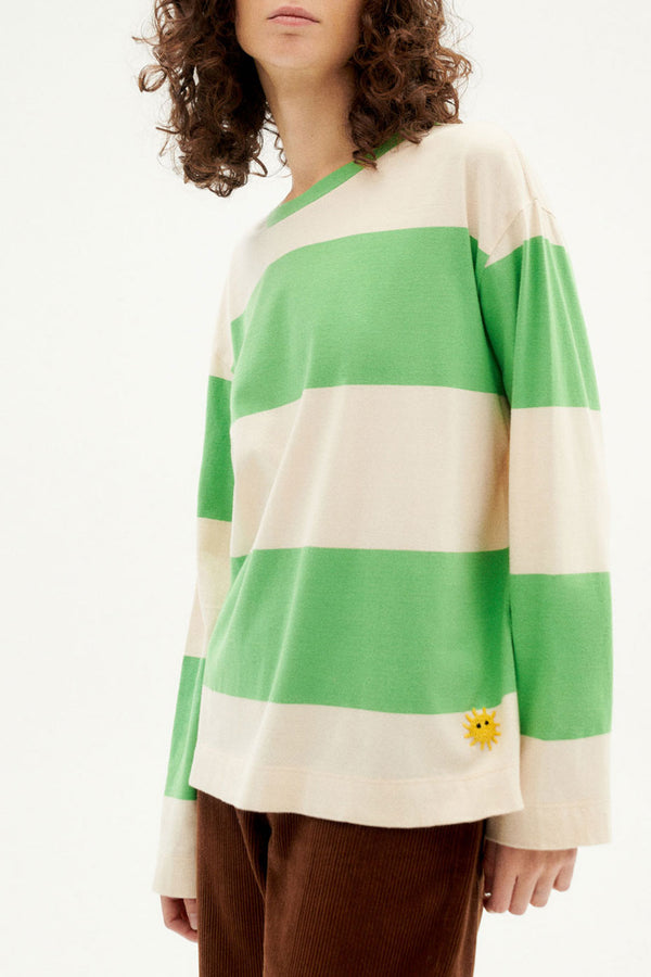 Green Stripes Loro Emily T-Shirt