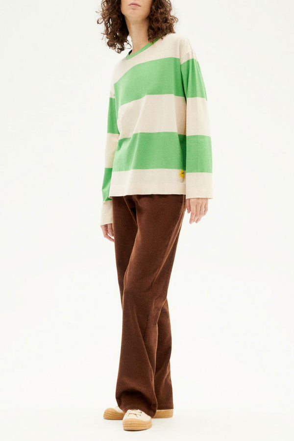 Green Stripes Loro Emily T-Shirt