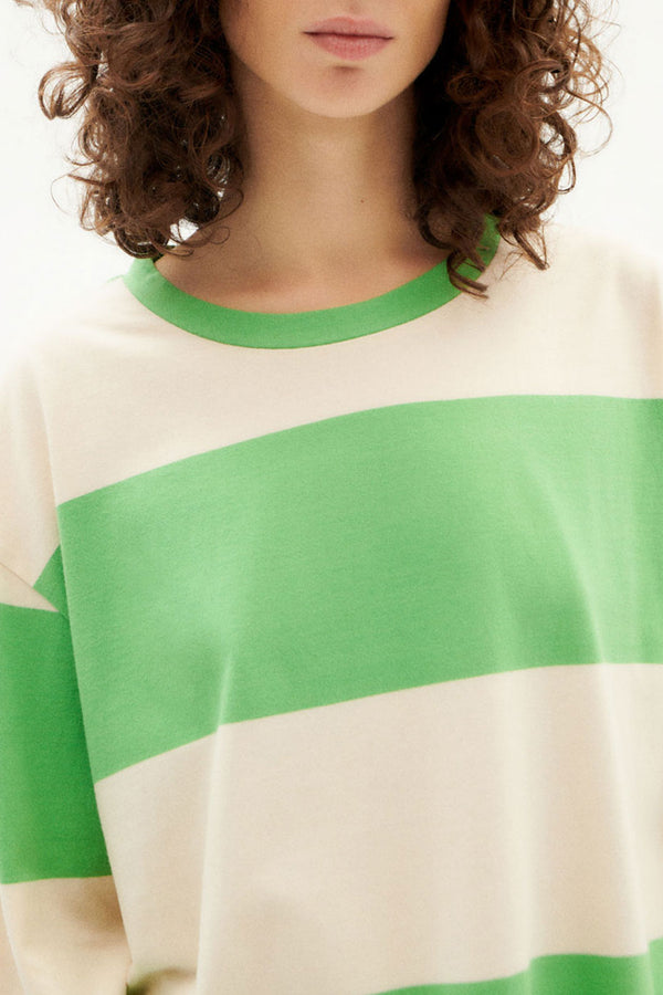 Green Stripes Loro Emily T-Shirt