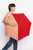 Red & Coral Pink Edmond Two Tone Compact Umbrella
