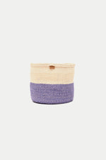 Lavender Colour Block Jadala Basket XS