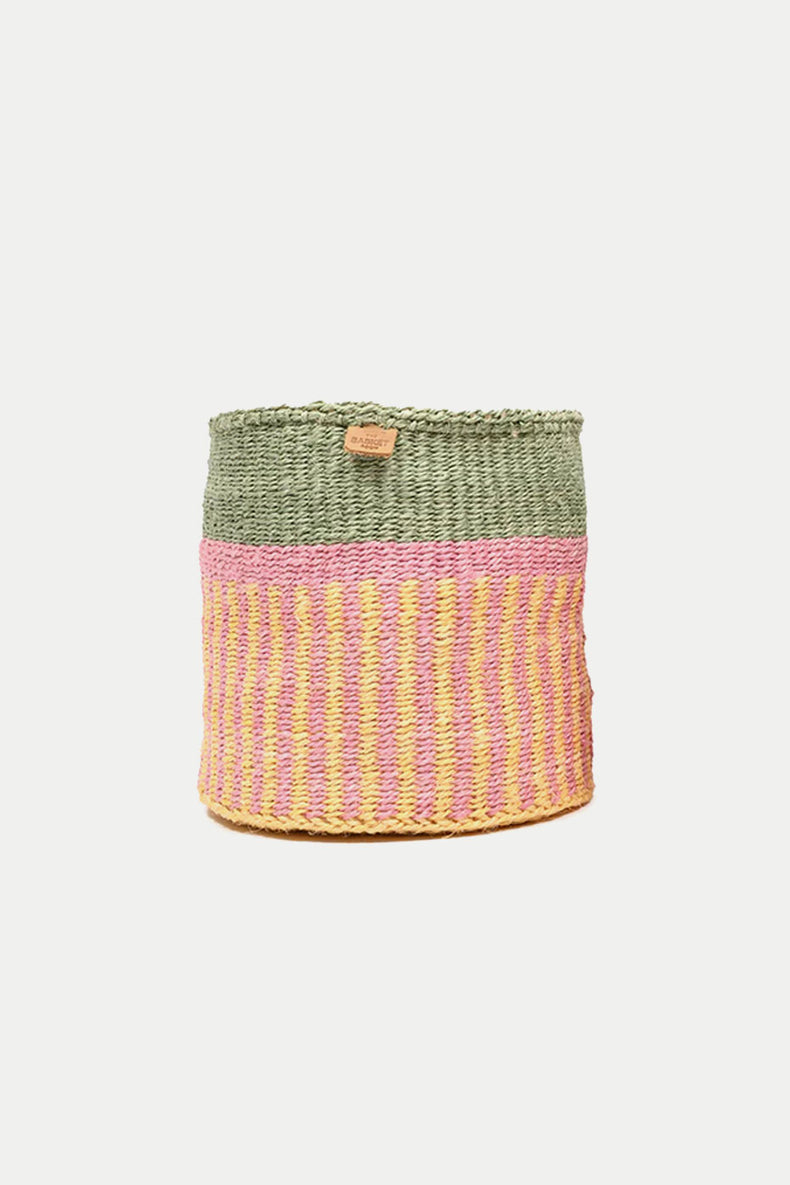 Pink Vertical Stripe Vintage Hoja M