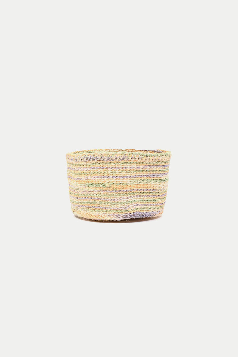 Lavender Soft Yellow Sapling Tie Dye Zaidi Basket XS