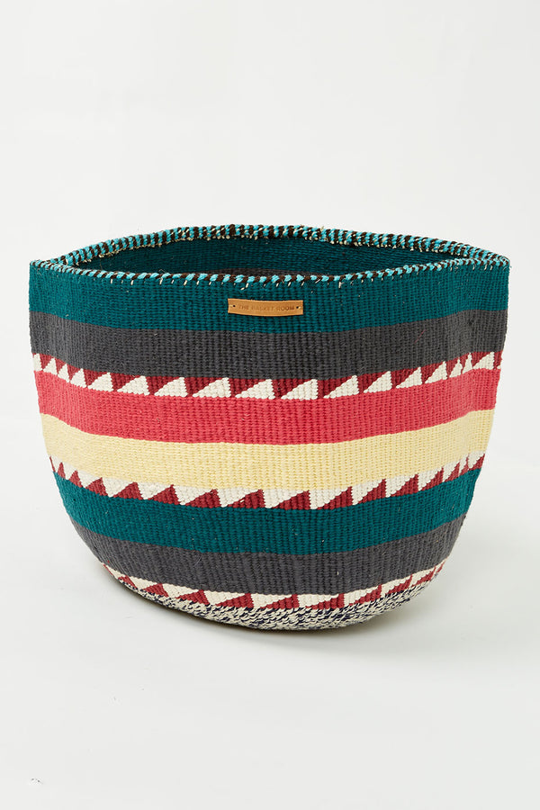 Blue Red Yellow Nifty Knit Basket XL