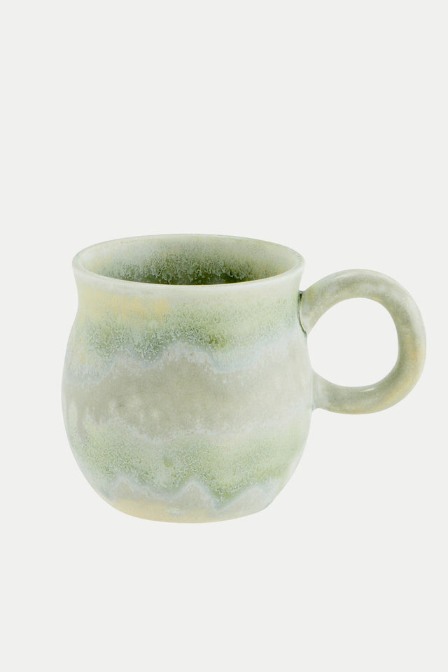 Madam Stoltz Mint Coloured Stoneware Mug 