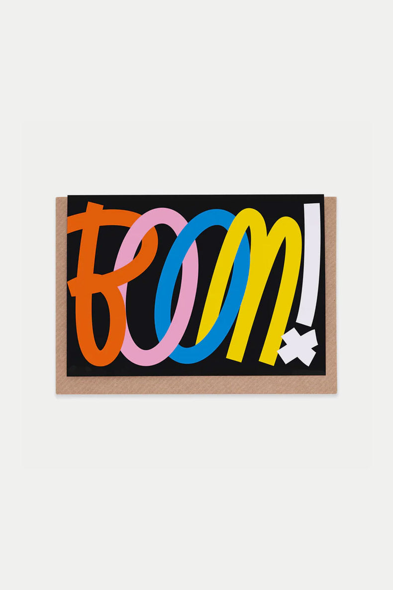 Boom! Greetings Card