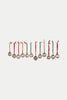 Antique Gold Dew Drop Baubles - Set of 12