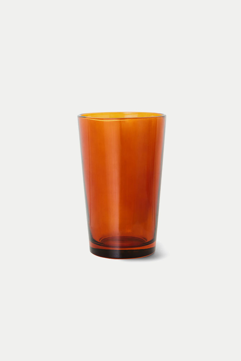 70s Glassware Amber Tea Glass