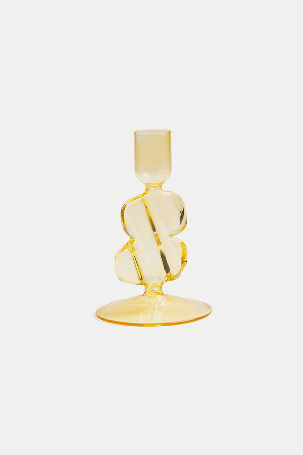 Yellow Puddle Candle Holder