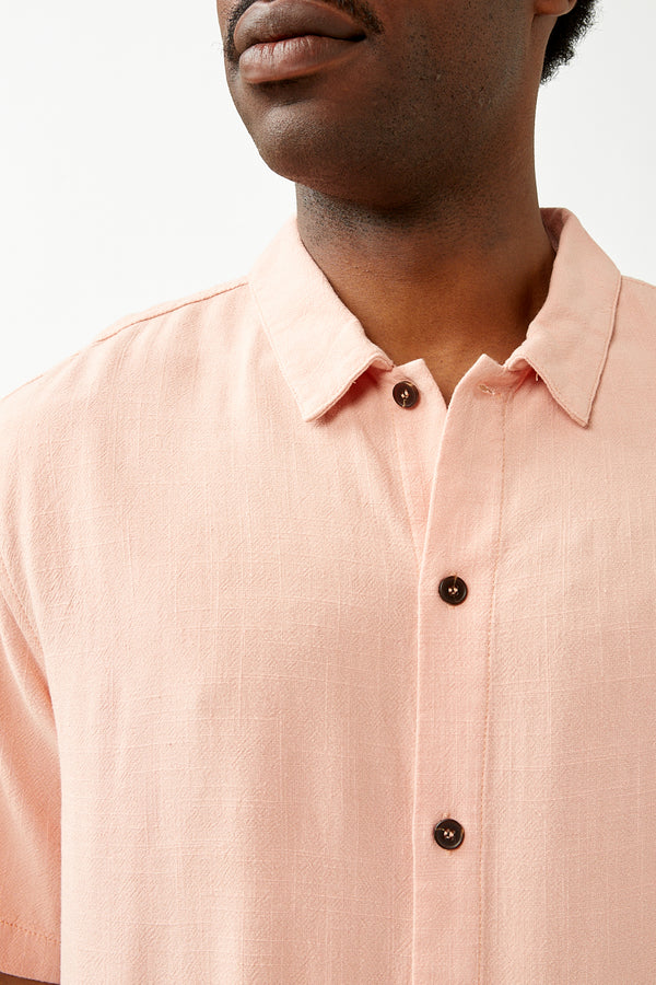 Guava Textured Linen Shirt