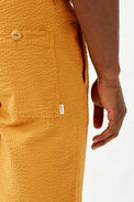 Edmmond Studios Mustard Seersucker Shorts 