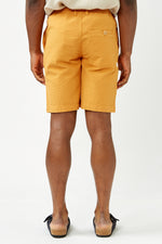 Mustard Seersucker Shorts