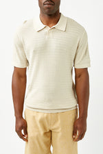 Oatmeal Owen Knit Polo Shirt