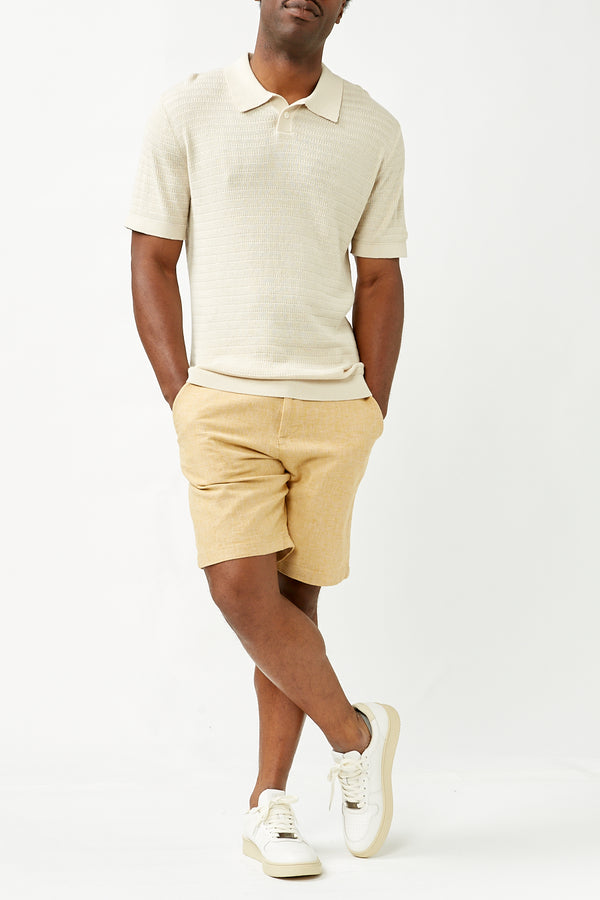 Oatmeal Owen Knit Polo Shirt