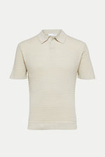 Oatmeal Owen Knit Polo Shirt