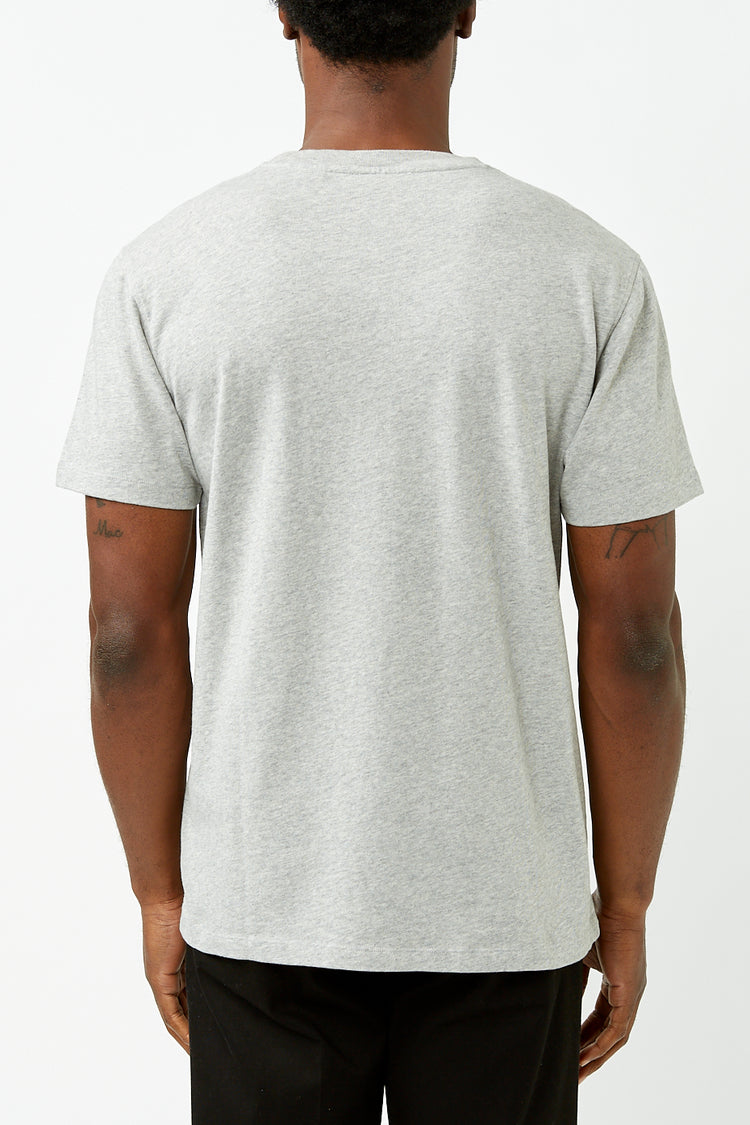 Grey Melange Mini Logo Tee