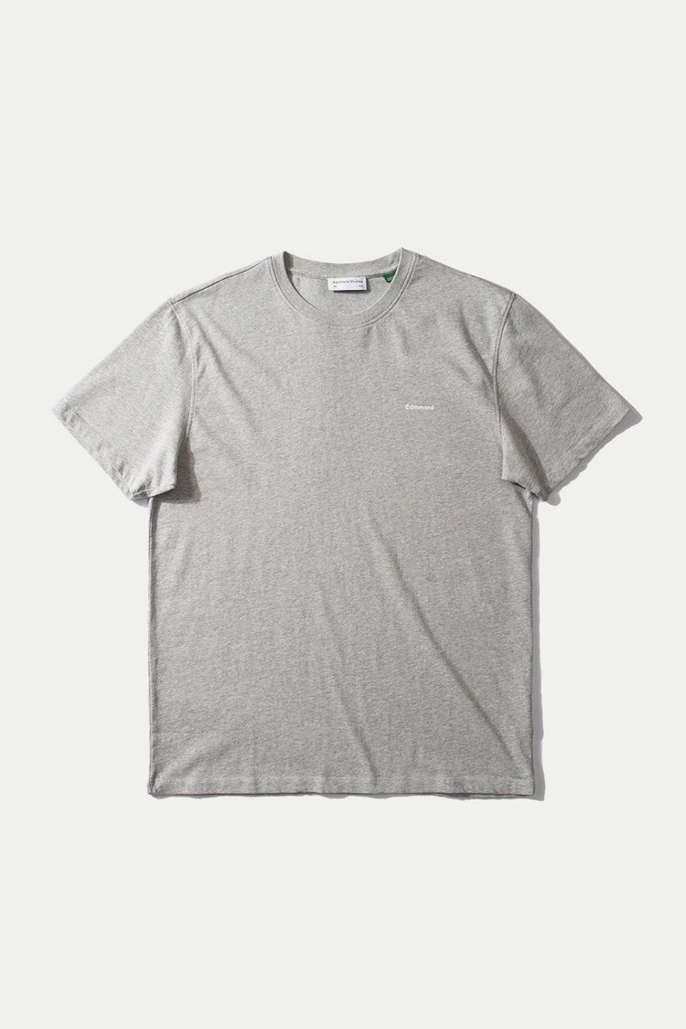 Grey Melange Mini Logo Tee