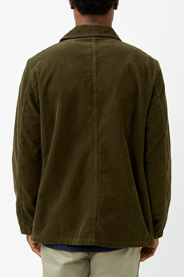 Olive Soft Cord Weaved Jacket