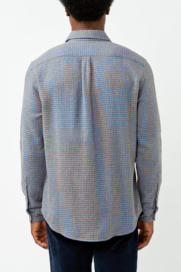 Blue Abstract Pied Poule Shirt