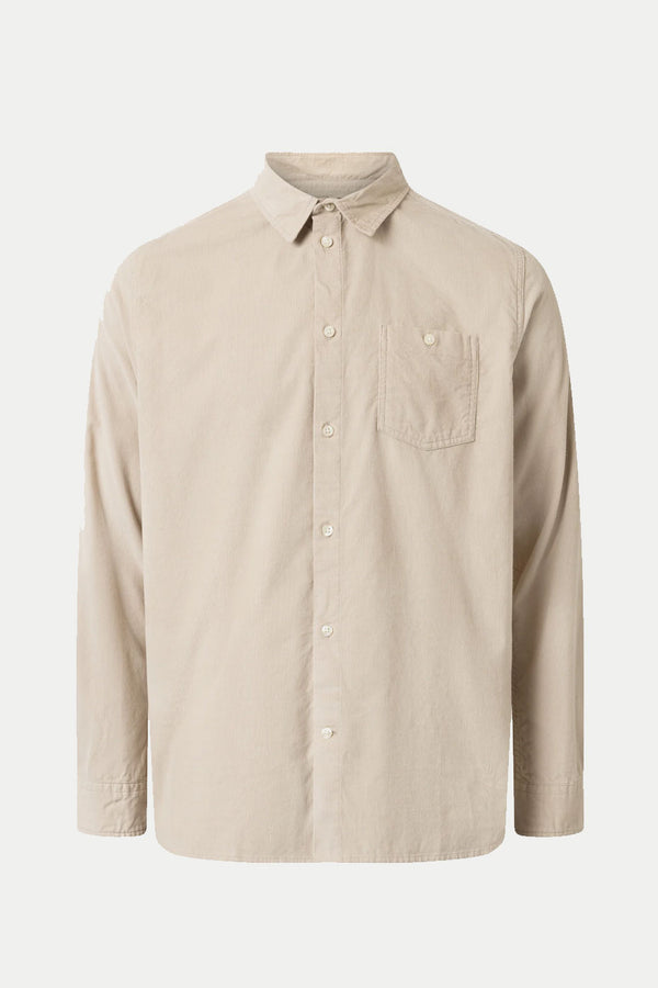Light Feather Grey Corduroy Shirt