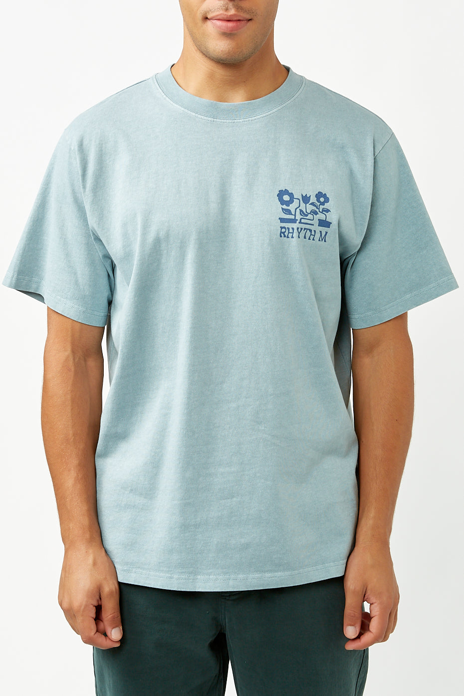 Blue Fog Flower Vintage T-Shirt