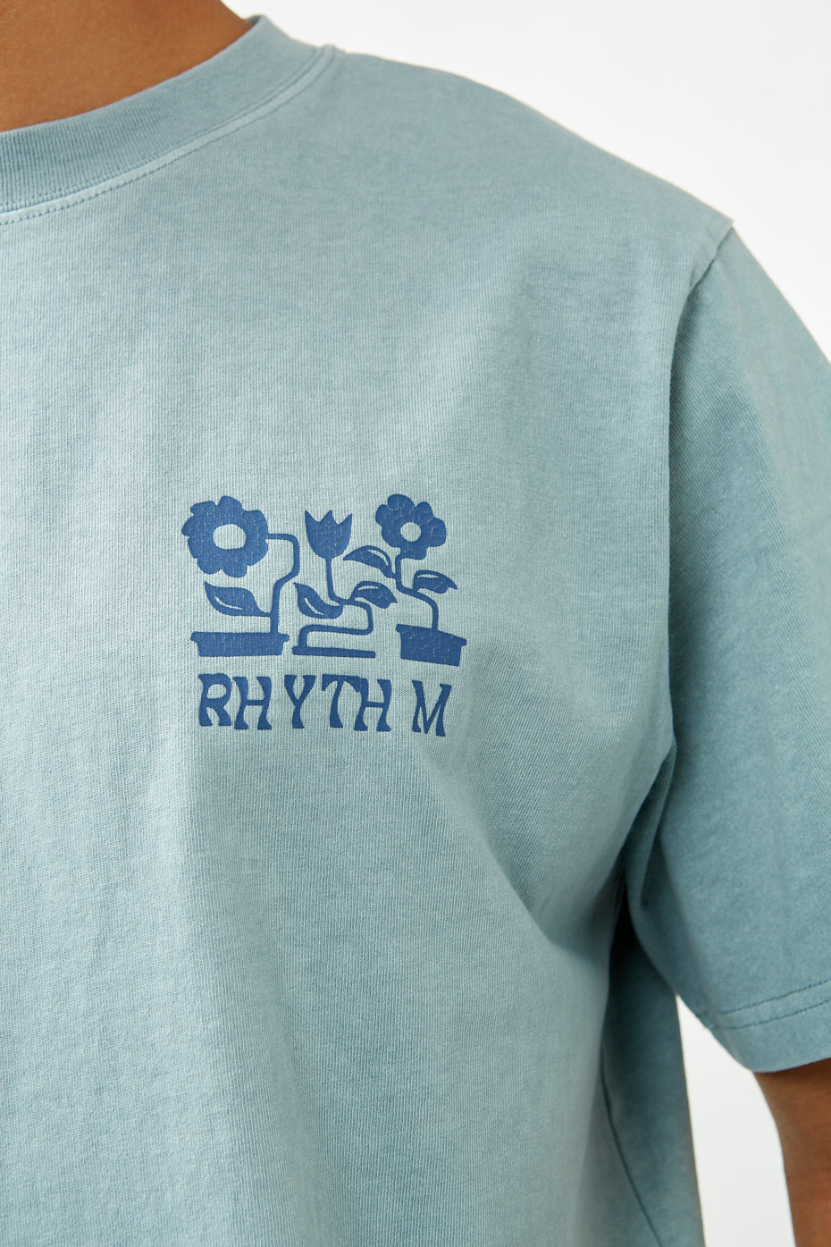 Blue Fog Flower Vintage T-Shirt