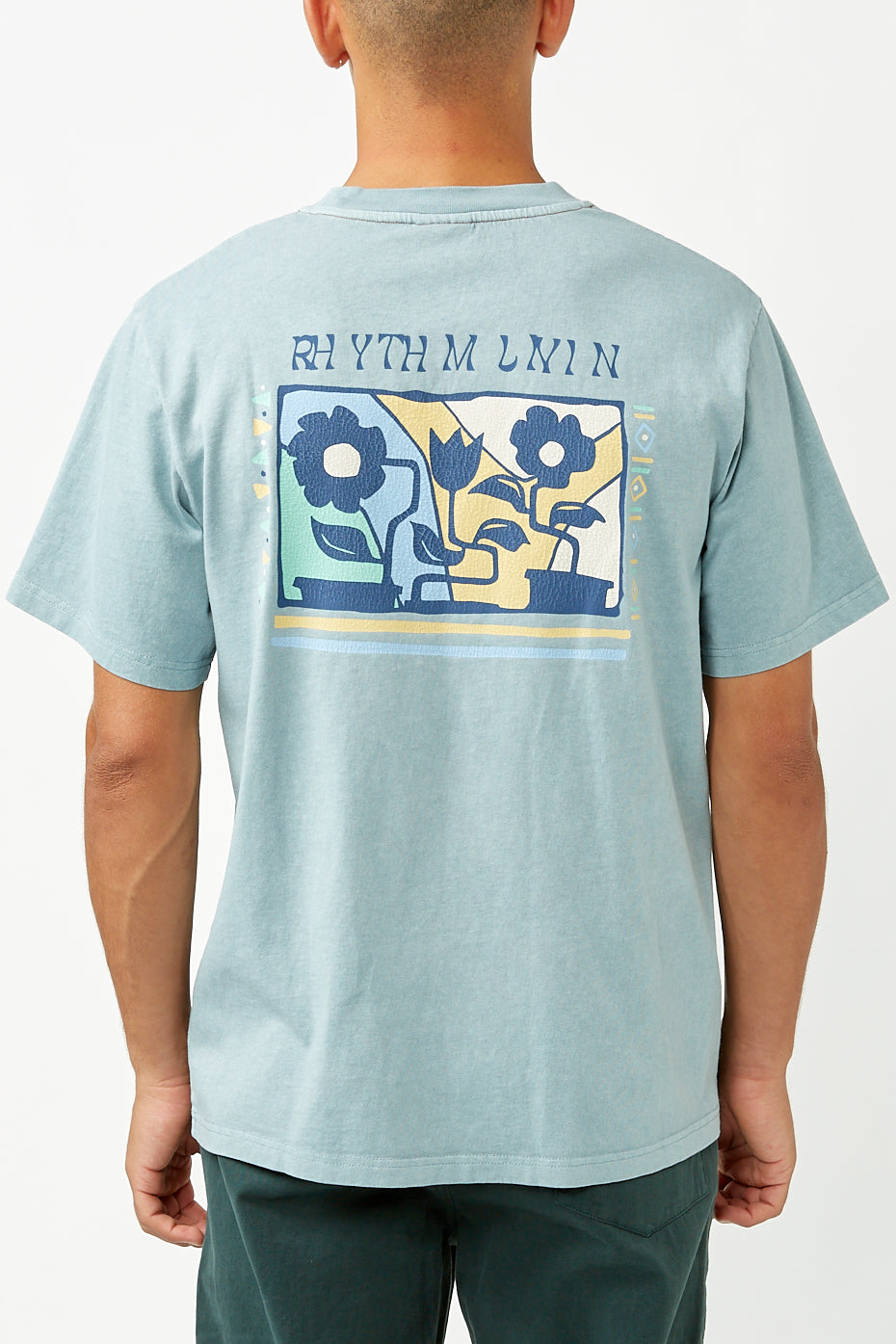 Blue Fog Flower Vintage T-Shirt