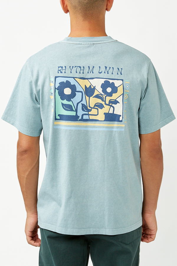Blue Fog Flower Vintage T-Shirt