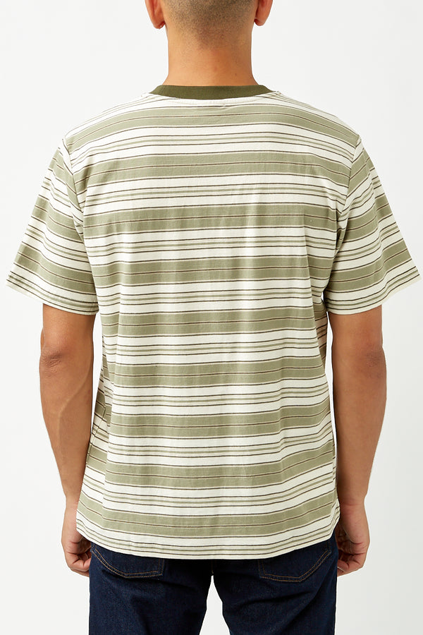 Olive Vintage Stripe T-Shirt