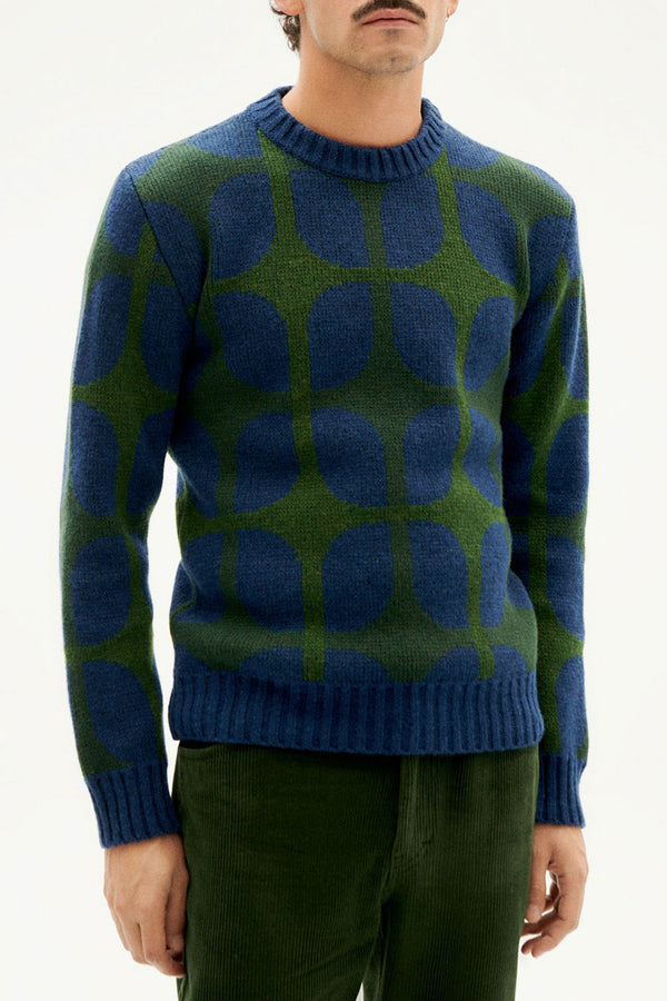 Wallpaper Navy Khem Wool Sweater