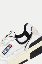 White Black CLC Leather Trainers Mens
