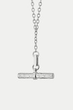 Silver Treasures Oyster T-Bar Necklace