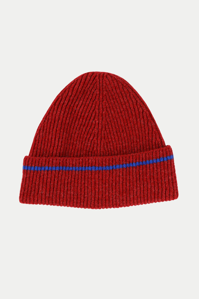 Burgundy Bald Knight Beanie