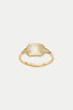 Gold Sunburst Shield Ring