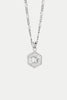 Silver Estee Lalonde Goddess Hexagonal Necklace