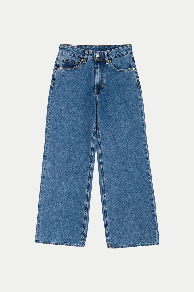 Kings of Indigo Clean Holo Mid Vintage Elisabeth Cropped Jeans 
