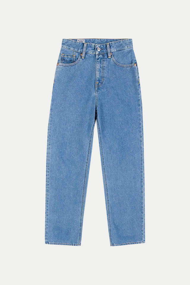 Kings of Indigo Clean Holo Mid Vintage Liora Cropped Jeans 